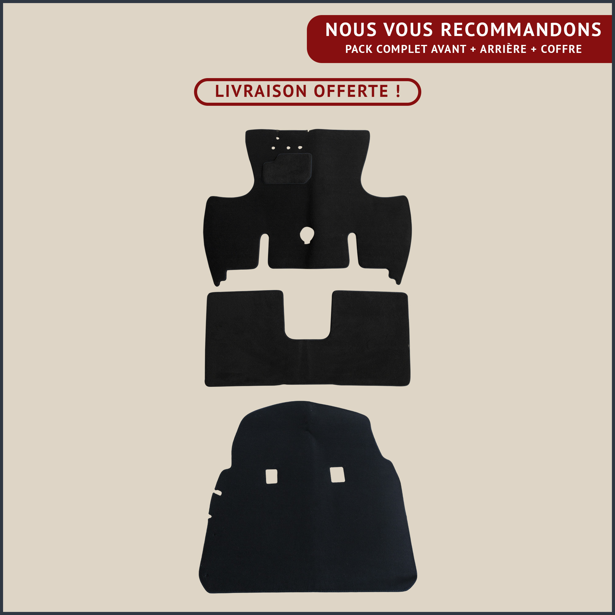 jeu de tapis complet renault 4CV