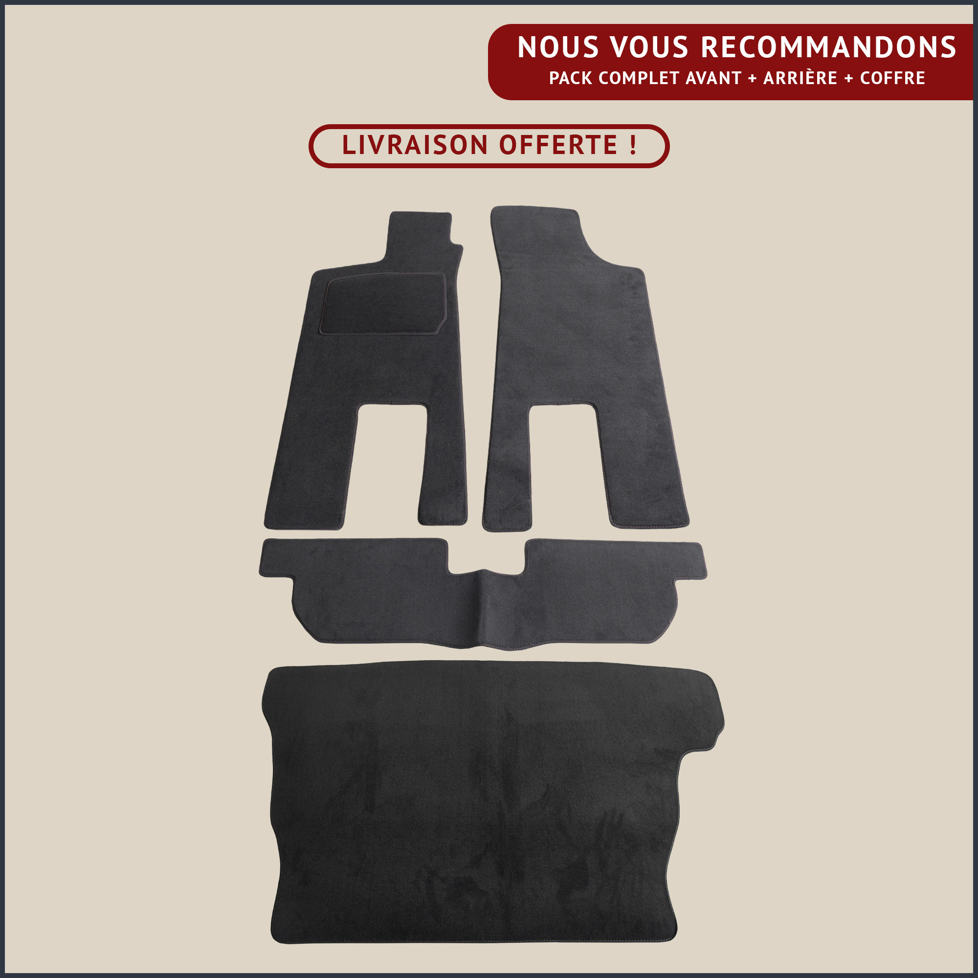 jeu de tapis complet pour renault 11