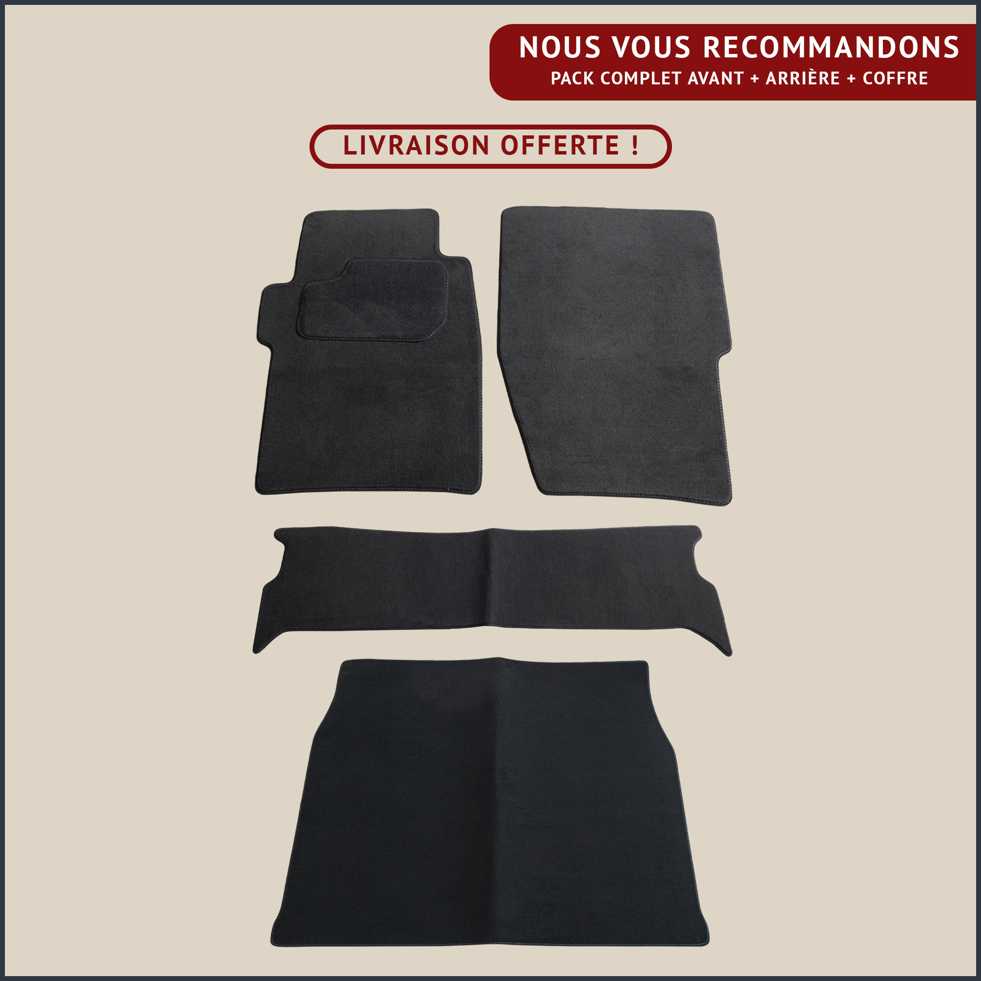 jeu de tapis pour land rover discovery 2