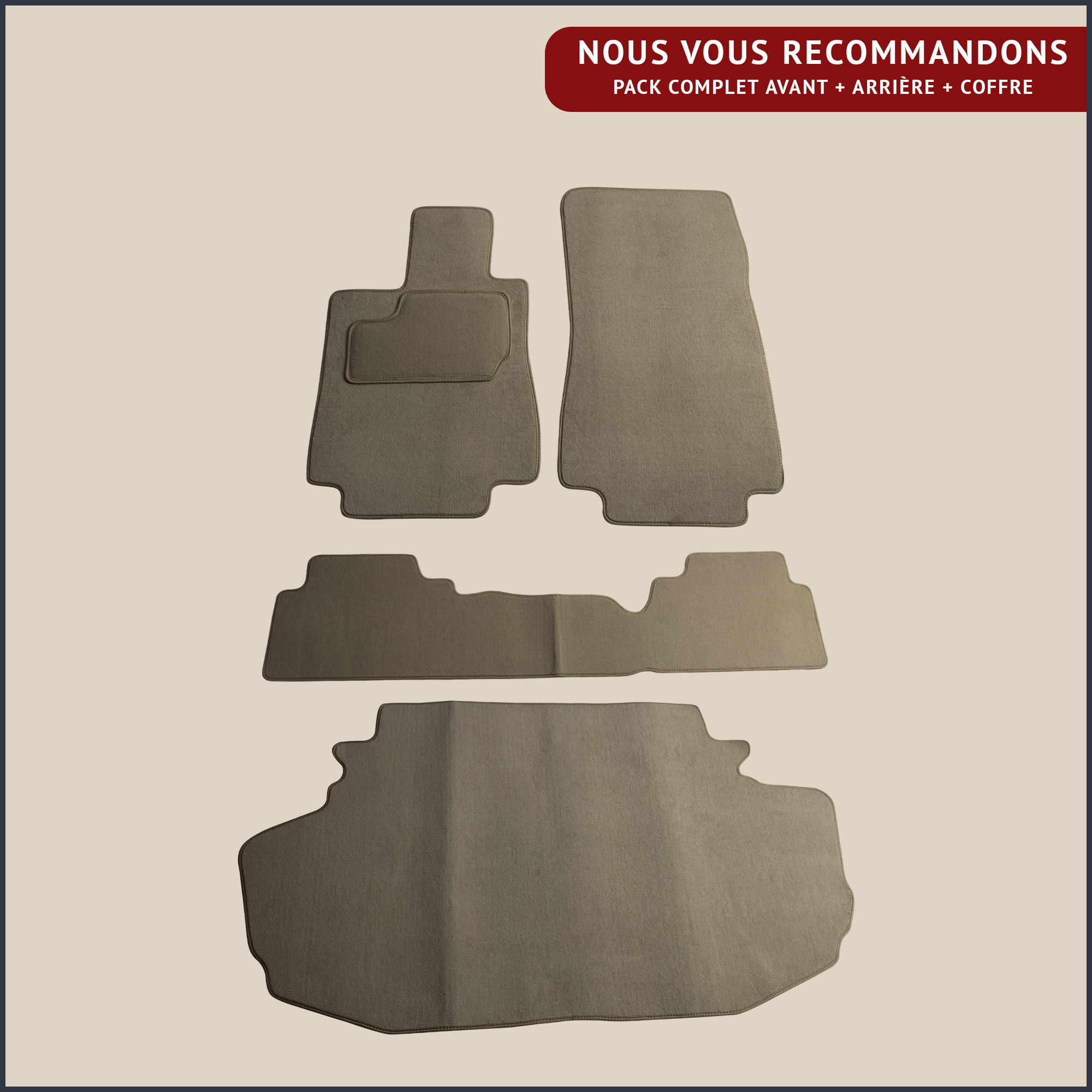 jeu de tapis beige mercedes classe s w220