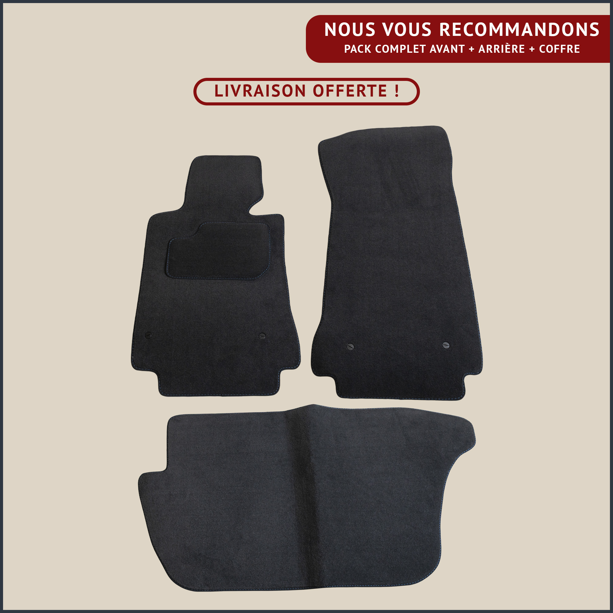 jeu de tapis complet bmw z3 roadster