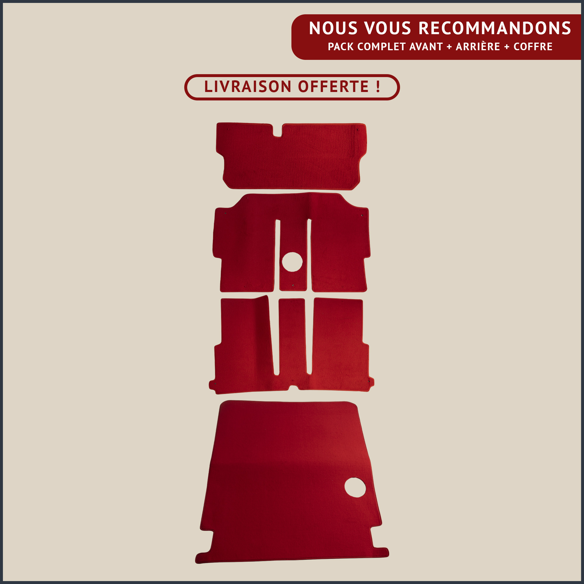 jeu de tapis complet pour panhard 24 ct